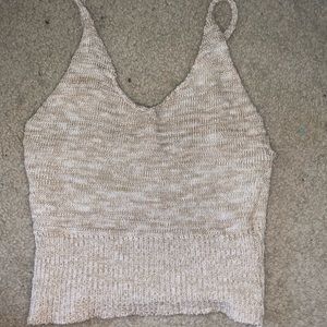 Knitted sweater crop top